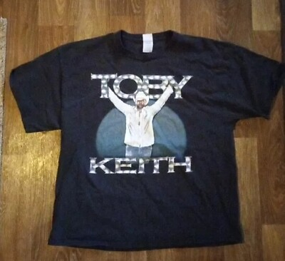 #ad Delta Pro Toby Keith Music Tour T Shirt Adult Size 2X Black Short Sleeves Cotton $12.99