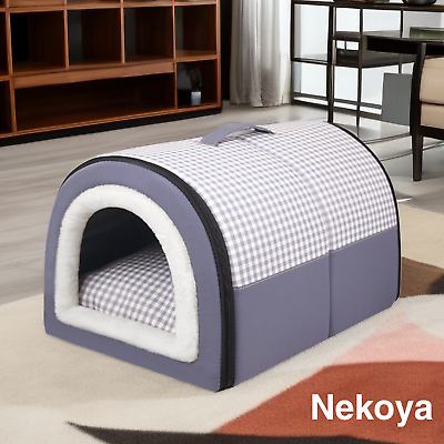 #ad Warm Winter Indoor Large Dog House Removable And Washable Soft Warm Cave Bed $40.21