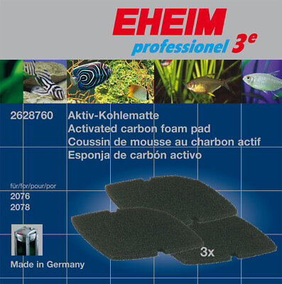 #ad #ad EHEIM 3pc CARBON FILTER PAD for PROC3 #2076 #2078 $23.97