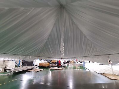 #ad 10x10 White High Peak Tent Draping Liner Elegant Drapery for Party Event Wedding $479.99