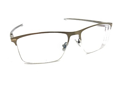 #ad #ad Oakley Tie Bar 0.5 OX5140 0456 Pewter Half Rim Eyeglasses Frames 56 16 135 $99.99