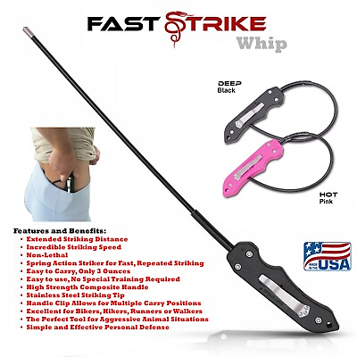 Fast Strike Self Defense Tactical Whip Personal Protection Safety Security Tool $23.75
