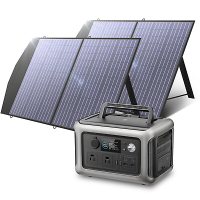 #ad ALLPOWERS R600 600W Solar Generator with 200W Solar Panel for outdoor camping $379.00