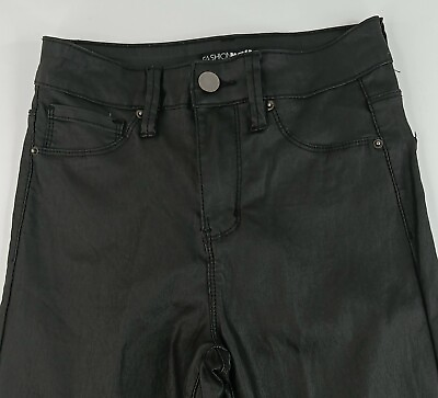 #ad Fashion Nova Black Super Stretchy Skinny Denim Jeans Sz 7 $9.89
