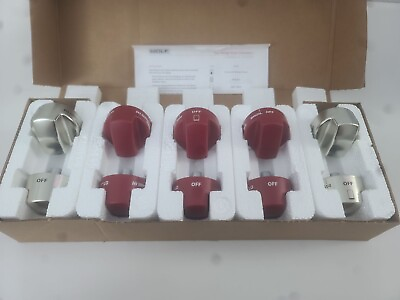 #ad WOLF RED SILVER KNOB SET 10pc “New Print” FOR 36 48” D F RANGES C pics. $300.00