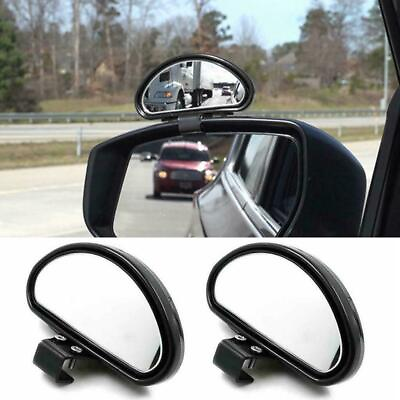 #ad Side Rear View Blind Spot Mirror Adjustable Car Wide Angle Add On FIT LeftRight $14.49