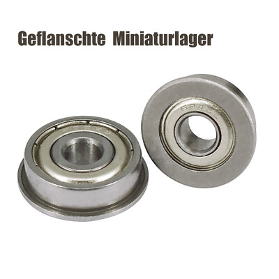#ad Bearing Flanged Miniature ZZ Metal Shielded Deep Groove Ball Bearings All Sizes $2.39