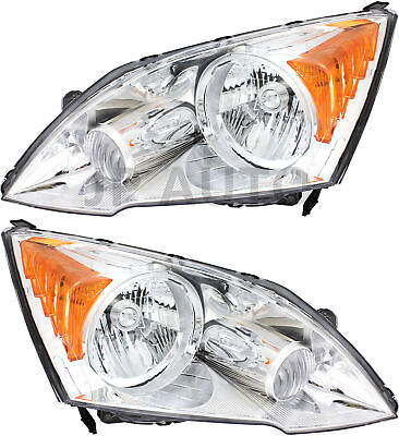 #ad For 2007 2011 Honda CRV Headlight Halogen Set Driver and Passenger Side $178.47