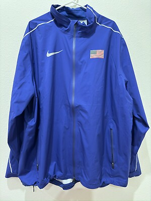 #ad New 3XL Nike Team USA Lightweight Authentic Jacket Blue 743458 443 Men $100.00