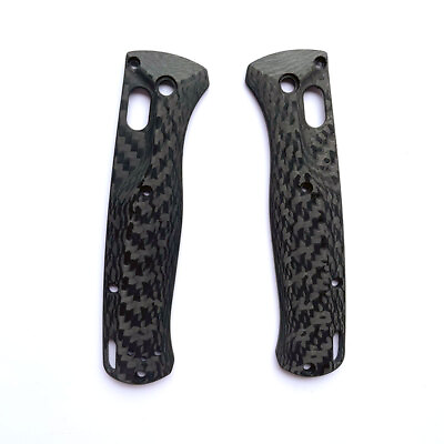 #ad 1 Pair 3K Carbon Fiber Knife Handle Scale For Benchmade Bugout 535 Knives $29.99