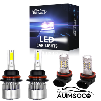 #ad 9007 LED Headlight Kit H11 Fog Light Bulb Combo For Nissan Pathfinder 2005 2012 $35.99