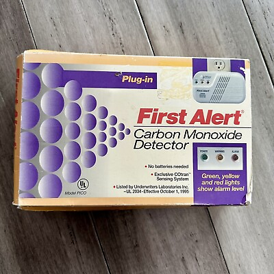 #ad First Alert Carbon Monoxide Detector Plug in Model Pico NOS New in Box $14.99