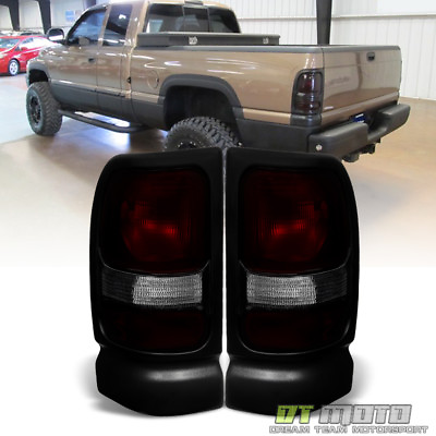 #ad #ad 1994 2001 Dodge Ram 1500 2500 3500 Red Smoke Tail Lights Brake Lamps Aftermarket $44.99