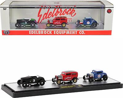 #ad Edelbrock Equipment Co. Set Of 3 Pieces Limited Edition To 2750 Pieces Worldwide $50.10