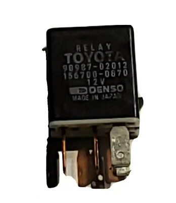 #ad Toyota RELAY 90987 02012 cooling fan door window fog fuel injection circuit $4.00