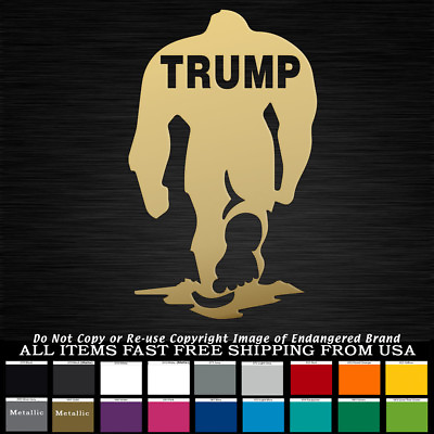 #ad #ad Trump Sasquatch Politics NRA truck car Decal Sticker $4.99