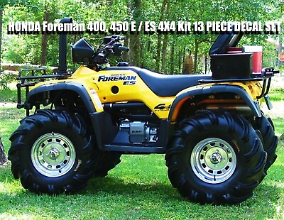 #ad #ad Honda Foreman 400 S ES 4x4 OEM Decal Emblem Sticker Kit forman ATV quad set $30.00