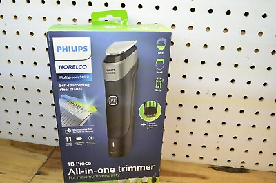 #ad PHILIPS Norelco Multigroom 5000 Self Sharpening Blade 18 PCS All in One Trimmer $24.99