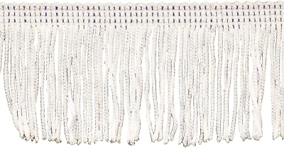 #ad Chainette Fringe White in 10 Yard Roll P 7043 27 2 Inches $11.99