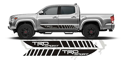 #ad 2x Side Vinyl Decals For Toyota Tacoma 2004 2022 Stripes TRD Sport Graphics $43.99