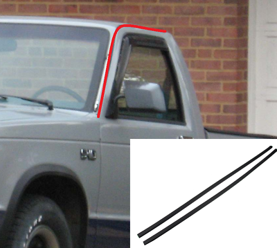 #ad Pair Upper Door Seals Rubber Weatherstrip Gasket Kit for 1982 90 Chevy S10 Truck $29.95