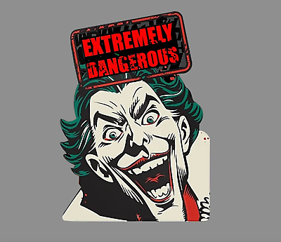 #ad Car laptop Sticker Joker Extremely Dangerous sticker 5quot;*5quot; $8.50