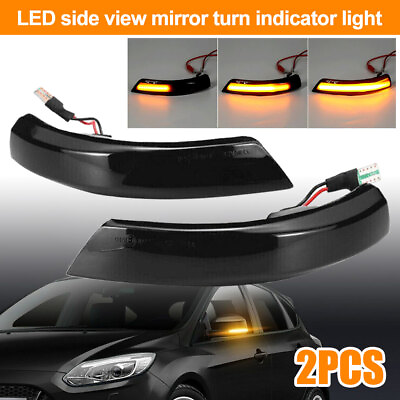 #ad 2pcs LED Turn Signal Light Side Mirror Indicator for Focus MK2 MK3 Mondeo MK4 $19.99