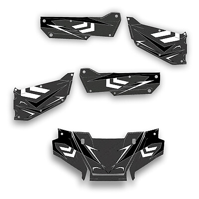 Honda Pioneer 1000 3 Limited Deluxe Arrow Carbon Wrap Graphics Decal 2016 2021 $296.99