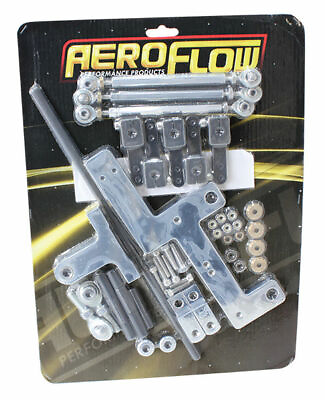 #ad #ad Aeroflow 4150 Series Dual Carburettor Blower Linkage Kit Elite Chrome Finish AU $311.70