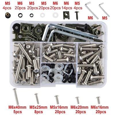 Stainless Steel Bolts Screw Kit For Suzuki For Honda For Harley Replacement New $24.75