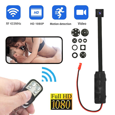 #ad 1080P HD Mini Camera Remote Control Cam Smallest Cam Micro Black Screw Body DVR $27.59