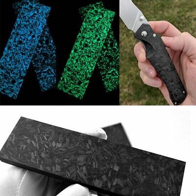 #ad #ad 2PC set Luminous Marbled Carbon Fiber Resin Knife Handle Blanks Scales For Knife $43.70