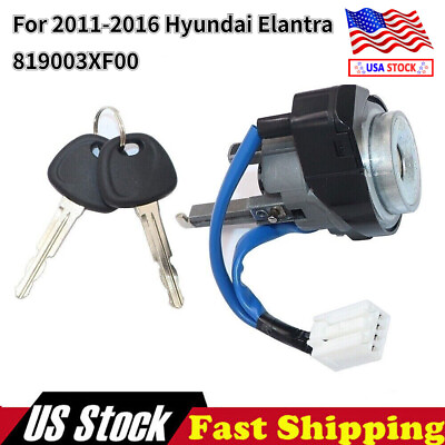 #ad #ad For 2011 16 Hyundai Elantra 819003XF00 Ignition Lock Cylinder Switch with 2 Keys $26.59