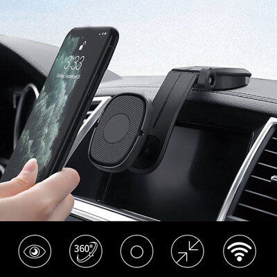 #ad 1x Magnetic Magnet Phone Holder Car Dashboard Mount Stand Car Accessories Black $10.48