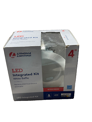 #ad Lithonia Lighting Lithonia 4 in. White Integrated LED Recessed Kit Damaged $13.95