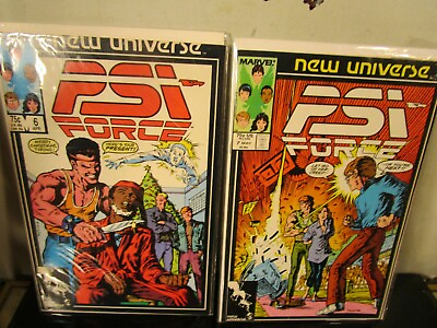#ad Psi Force #6 7 LOT Apr 1987 Marvel first Appearance of Lowell Jessup $10.25