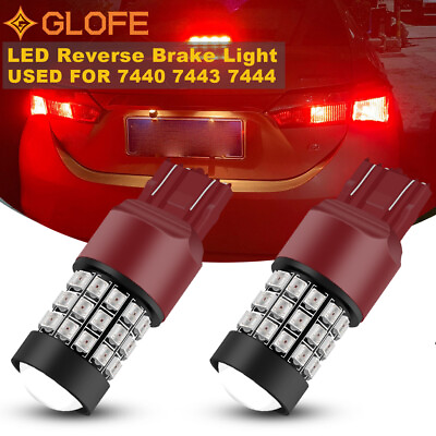 #ad 2 Pack 7443 LED Stop Brake Tail Light Bulbs for Chevy Silverado 1500 2014 2018 $14.98