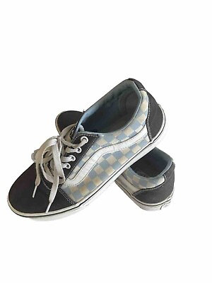 #ad VANS Shoes Womens 10 Low Top Skater Sneaker Checkerboard Lace Up $12.88