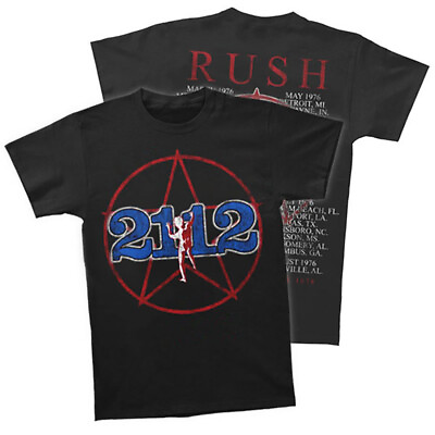RUSH T Shirt 2112 Tour 1976 Brand New Authentic Rock Tee S M L XL 2XL 3XL $21.95