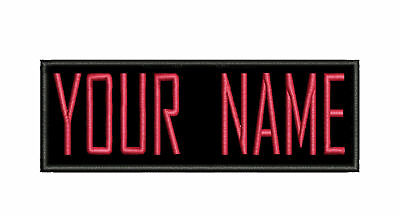 #ad Custom Ghostbusters Your NAME TAG Personalized Embroidered PATCH Iron on Red $5.95