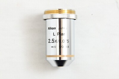 #ad Nikon L Plan 2.5x 0.075 WD 8.8 0 ∞ for Eclipse Microscope Objective #4689 $618.00