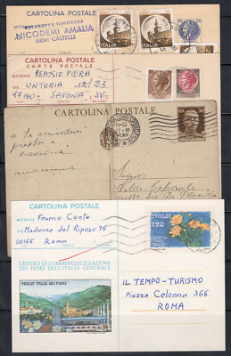 #ad Italy 1941 1982 Postal stationary 100% used GBP 2.17