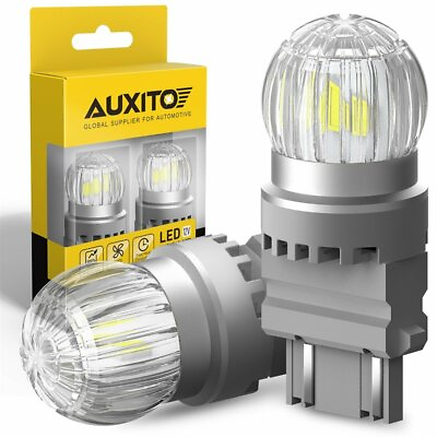 #ad AUXITO 3157 3156 LED Reverse Backup Light Bulbs 6000K White 2800LM Super Bright $13.99