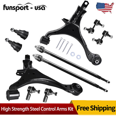 #ad 10x Suspension kits Control Arms Tie Rod Ends Sway Bars For 2002 2006 Honda CR V $85.99