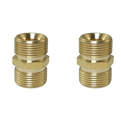 #ad 2PCS High Pressure Water Gun Washer Adapter M22 14 mm male to M22 14 mm male ... $20.62