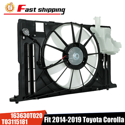 #ad TO3115181 For 2014 2015 2016 2019 Toyota Corolla SE LE XSE Radiator Cooling Fan $62.49
