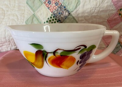 #ad Vintage “Gay Fad” Fruit Batter Bowl Federal Glass Oven Ware $32.30
