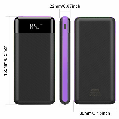 #ad 3USB Backup External Battery Power Bank Pack Charger For Cell Phone US 10000mAh $12.79
