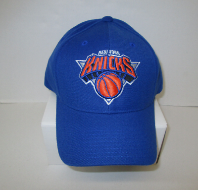 #ad New NBA Men#x27;s New York Knicks Embroidered Adjustable Structured Cap Hat OSFA $13.77