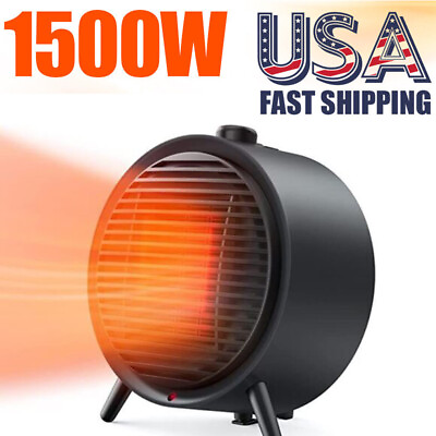 #ad 1500W Portable Space Heater Energy Efficiency Compact Heater for Indoor Room Use $18.99